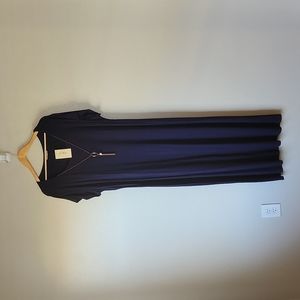 Pinc 3X Navy Blue Dress with attached necklace